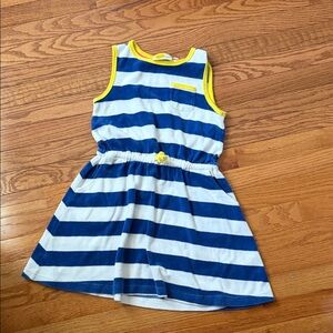 Blue and White Striped Kids Dress Mini Boden